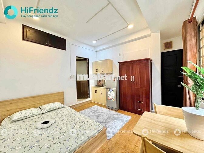 STUDIO FULL NỘI THẤT SIÊU XINH - CÓ THANG MÁY - GIÁP Q10
