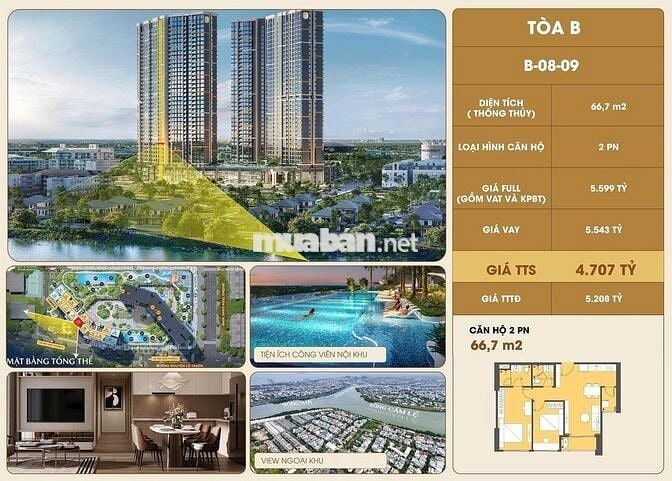 MASTERI CHIẾT KHẤU ĐẬM SÂU 18% - SỞ HỮU CĂN 2PN CHỈ 4,5 TỶ
