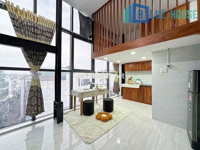 🔥 CHO THUÊ CĂN HỘ DUPLEX FULL NỘI THẤT - VIEW KÍNH - GÁC CAO 2M 🔥