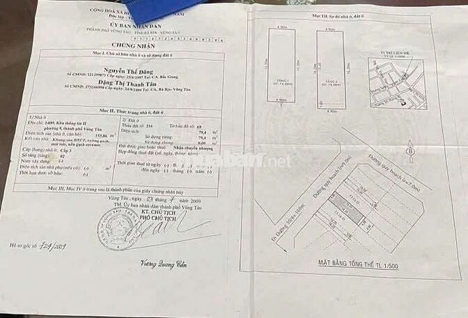 Bán mặt tiền vũng tàu có nhà giá tốt chủ bán gấp