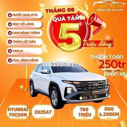 Hyundai Tucson 2025 2.0 Xăng Tiêu chuẩn - 4200 km