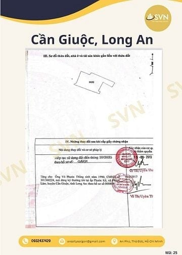 🌟 CƠ HỘI SỞ HỮU ĐẤT VÀNG – XÃ PHƯỚC LÂM, CẦN GIUỘC, LONG AN 🌟