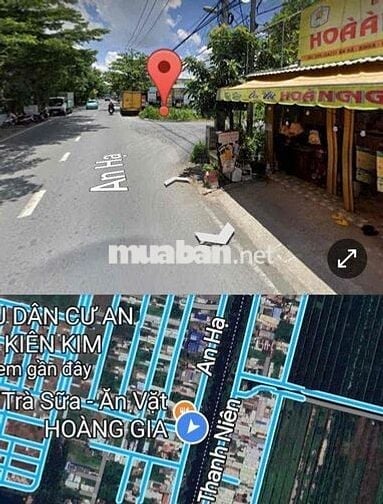 Đất thổ cư đường An Hạ , xã Tân Vĩnh Lộc (5x20) 100m2. 2,2 tỷ
