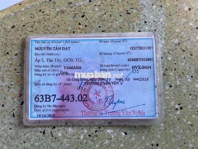 Cần bán lại xe NVX 155
