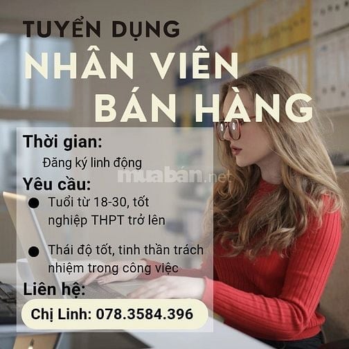 Việc Làm Xoay Ca ( Full-time / Part-time) Không Yêu Cầu Kinh Nghiệm
