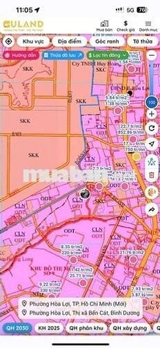Bán đất xây trọ tại đường hoà lợi 102