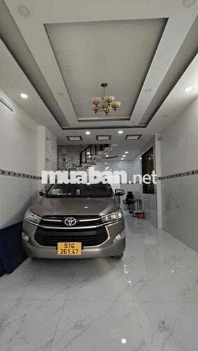 nhà 4x13m 1 trệt 3 lầu 4 phòng ngủ 3wc sân thượng, hẻm 6m