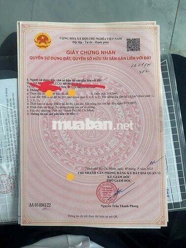 BÁN LÔ GÓC THẠNH XUÂN 52 HẺM XE OTO TẢI TRÁNH-115M2