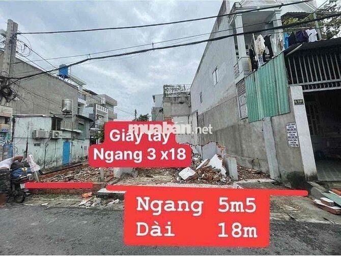 Ngộp Bank bán Gấp đất 8x18m góc 2Mt đg nhựa 5m ở Tân Xuân Hóc Môn