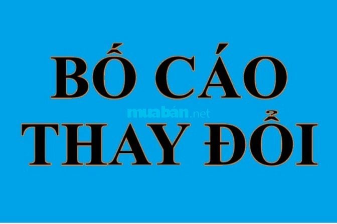Bố cáo thay đổi nội dung ĐK hoạt động Cty Luật Trách Nhiệm Hữu Hạn BDS
