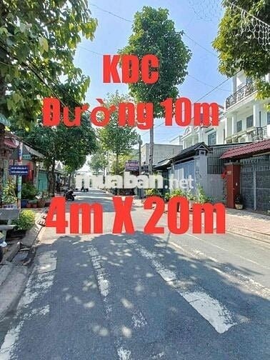 🔥ĐẤT 4m X 20m-KDC59 Đường 10m-Cách Chợ Bà Điểm 900m