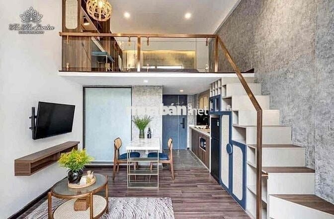 cho thuê căn hộ duplex ban công full nội thất mới