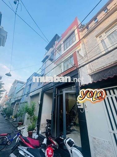 NHÀ 4 TẦNG ĐẸP — ĐƯỜNG 18 PHƯỜNG BÌNH HƯNG HÒA (4m x 10m)