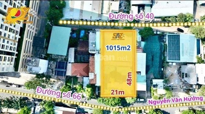 BÁN KHUÔN ĐẤT 2 MẶT TIỀN ĐƯỜNG 66 THẢO ĐIỀN TP HCM