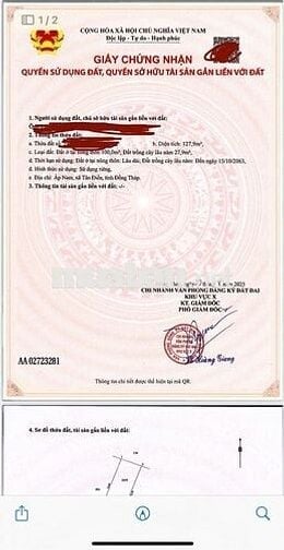 Chính chủ cần bán đất sát bãi biển Tân Điền ,Gò Công Đông ,DT 127,9m2