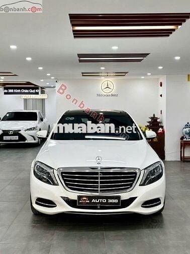 Merc S500 sản xuất 2016 màu trắng nội thất nâu