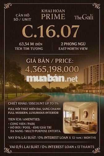 The Gali – Sở hữu căn hộ resort ven sông, chuẩn 5 sao Nam Sài Gòn