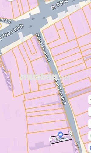 BÁN 124m MẶT TIỀN ĐÔNG THẠNH 3 GIÁ 5ty7 HÓC MÔN