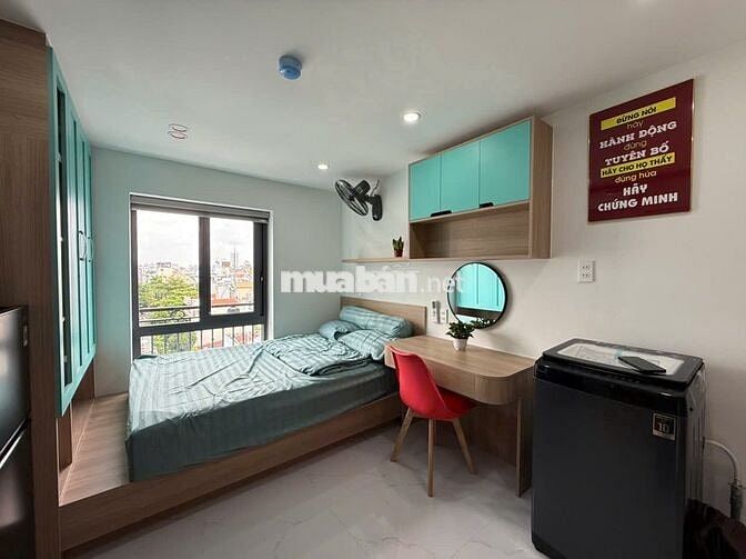 STUDIO 30M2 BAN CÔNG VIEW PHỐ DƯƠNG QUẢNG HÀM GÒ VẤP KẾ Q1 Q3 VLU, IUH