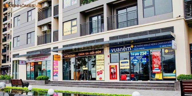 Bán shop Parking Zone 4 Vinhomes Smart, Tầng 1:42m2, giá 3,85 tỷ
