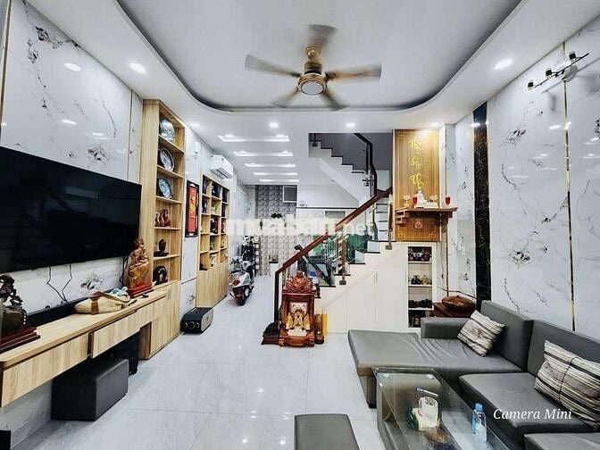 Nhà 3 tầng SHR 4,4x10m hẻm xe tải thông đường Phạm Văn Chiêu Phường 14