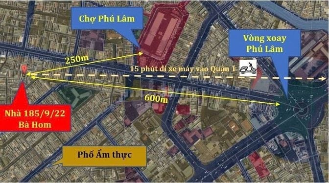 Cho thuê nhà nguyên căn đường Bà Hom, Quận 6 cũ, gần vòng xoay Phú Lâm