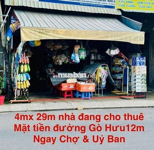 chính chủ bán nhà mặt tiền đường gò hưu ấp mới 1 mỹ hạnh nam 3,7tỷ shr