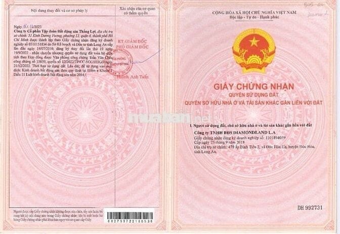 Đất nền Diamond City. DT 90m2, sổ hồng trao tay CK khủng đến 35%