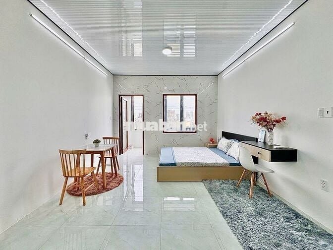 CHDV 1PN tách bếp - Bancol thoáng mát 40m,full nội thất,giờ giấc tự do