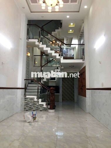 Nhà đẹp hẻm xe tải thông p9 GV. 4x16m lửng 2lầu sân thượng trước sau