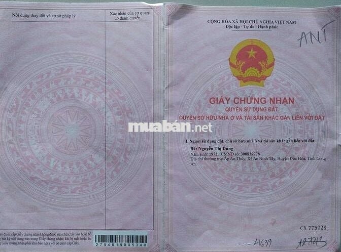 Nhà ở khu dân cư nhiều tiện ích xung quanh, gần sông vàm cỏ mát mẻ