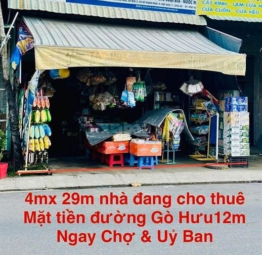 chính chủ bán nhà mặt tiền đường gò hưu ấp mới 1 mỹ hạnh nam 3,7tỷ shr