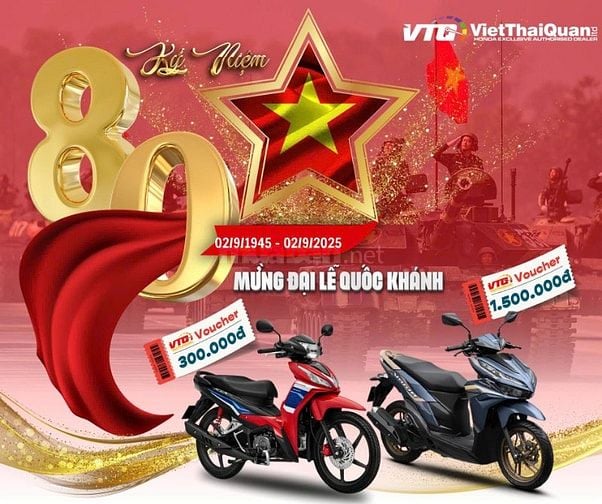 ƯU ĐÃI THÁNG 8 – KỶ NIỆM 80 NĂM CÁCH MẠNG THÁNG TÁM & QUỐC KHÁNH 2/9