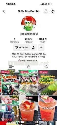 SANG NHƯỢNG CỬA HÀNG NƯỚC MÍA ĐÈN ĐỎ – Q6 GIÁ CHỈ HƠN 100 TRIỆU 🔥
