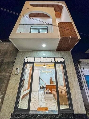 NHÀ TRỆT LẦU KIẾN TRÚC HIỆN ĐẠI MỚI HOÀN THIỆN - TẶNG FULL NỘI THẤT
