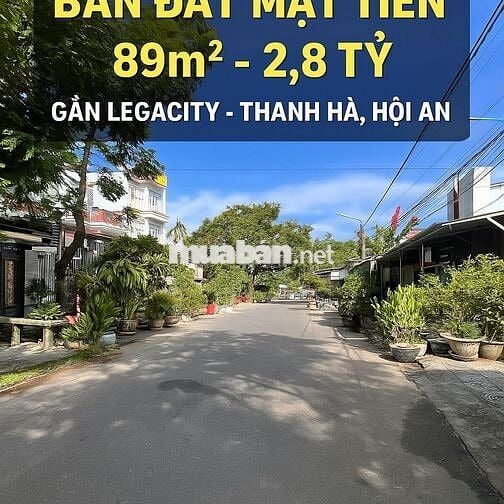 Đất mặt tiền Phan Đình Giót, Thanh Hà Hội An |89m² |Chính chủ | 2,8 tỷ