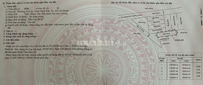 Bán đất cạnh BV Triều An, Sổ đỏ DT 72m, kết nối Kinh Dương Vương