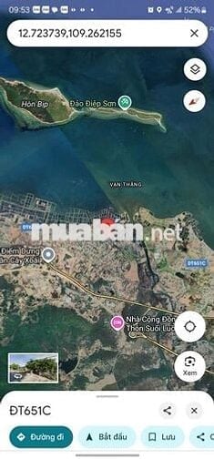 Gấp ! Chưa đến 9tr/m2 mặt đường biển Nguyễn Huệ,Vạn Thắng -Khánh Hòa