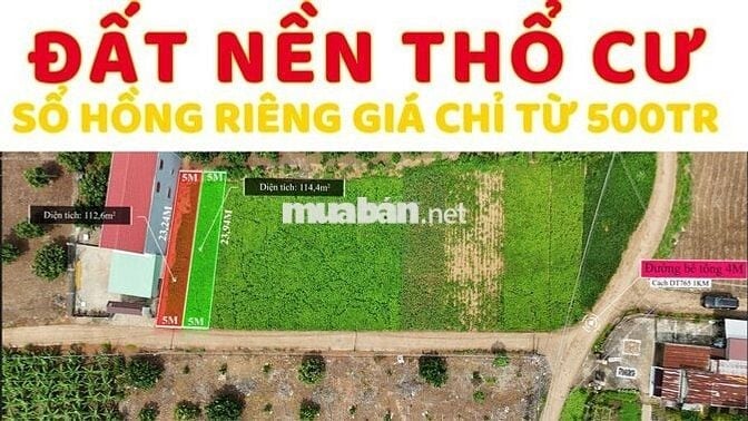 Bán đất 115m2 tại đường 765, Xã Xuân Tây, Đồng Nai, giá 560 triệu VND