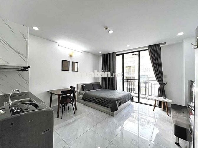 CĂN HỘ STUDIO BAN CÔNG FULL NỘI THẤT MÁY GIẶT RIÊNG KẾ ĐH VĂN LANG