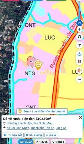 Cần bán đất đường Nguyễn Văn Quá, xã Lợi Bình Nhơn, Tân An