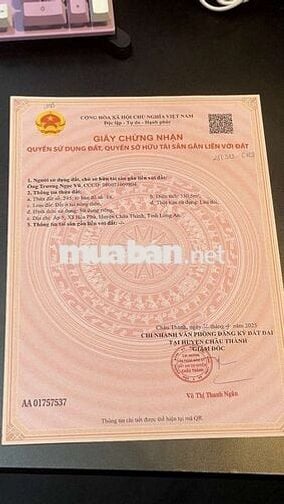 🏡 BÁN ĐẤT CHÍNH CHỦ – GIÁ TỐT HOÀ PHÚ CHÂU THÀNH💥