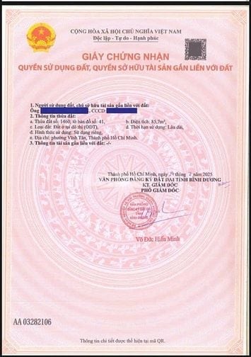 ĐẤT NỀN NGAY KCN VISP2, PHƯỜNG VĨNH TÂN TP.HCM
