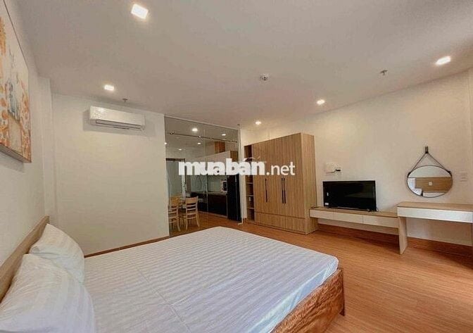 Căn hộ dịch vụ 1PN, đầy tủ tiện nghi