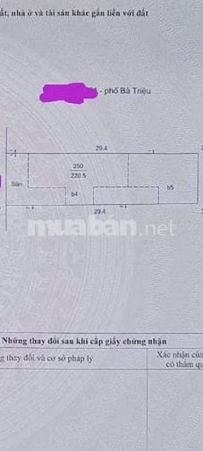 Bán nhà mặt phố bà triệu , gần tô hiến thành, DT: 220m2 x 6 tầng 