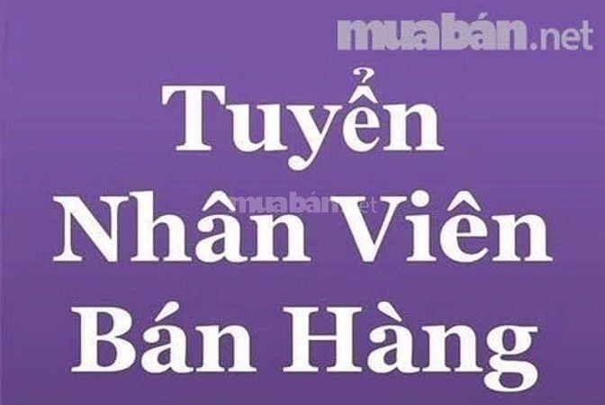 Cty cần tuyển 2 nhân viên bán hàng làm việc tại Q Hóc môn.