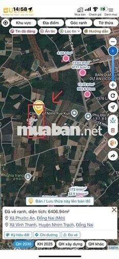 BÁN GẤP 24.212M² ĐẤT VĨNH THANH – NHƠN TRẠCH – ĐỒNG NA