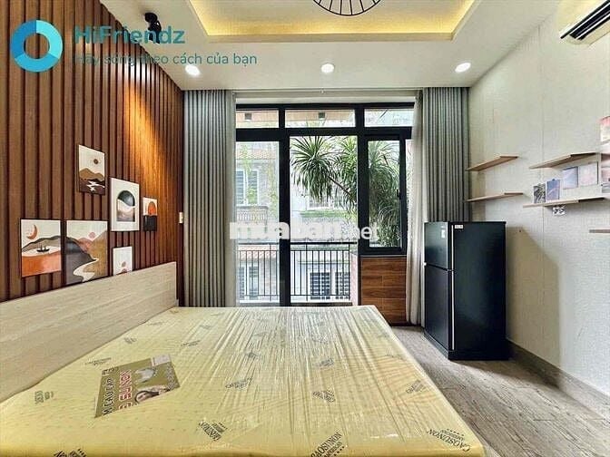 Phòng studio ban công rộng Full nội thất ngay Đại học công nghiệp Gv