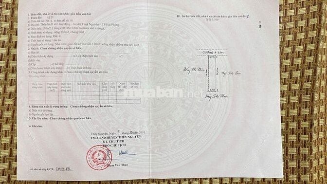 Bán đất ở vị trí đẹp ở Lâm Động, Thuỷ Nguyên, Hải Phòng