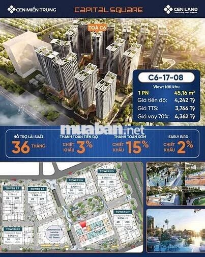 🌟 BÁN CĂN HỘ CAO CẤP CAPITAL SQUARE – TÒA C6 🌟